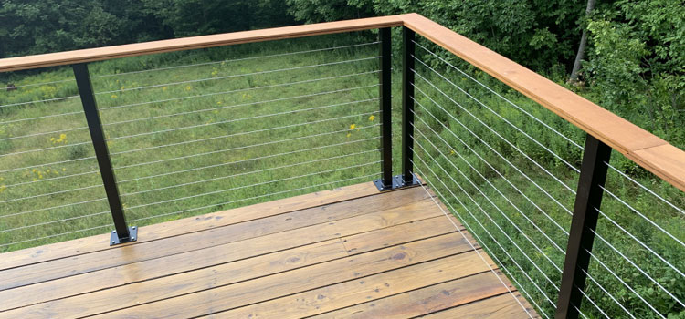 Installing Deck Cable Railing in Rolling Hills, CA